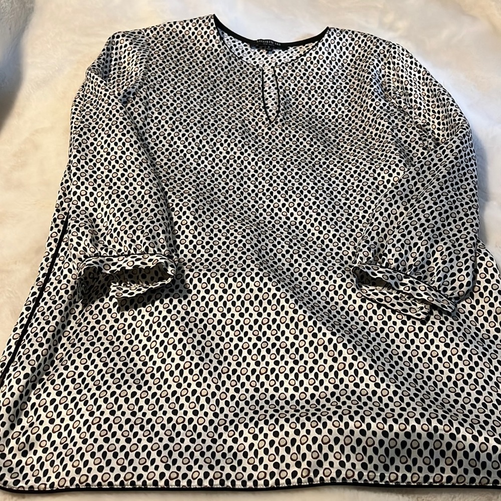 Silk tunic blouse
